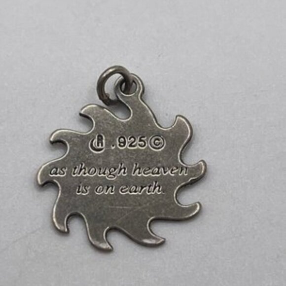 Sterling Silver 'LIVE' Charm and Box Chain - Picture 5 of 8